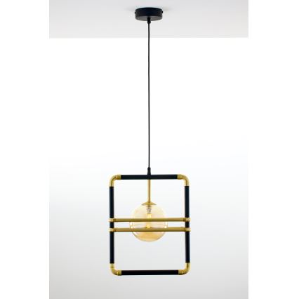 Jupiter 2025 - Пендел FIORI 1xG9/10W/230V черен/златист/бежов