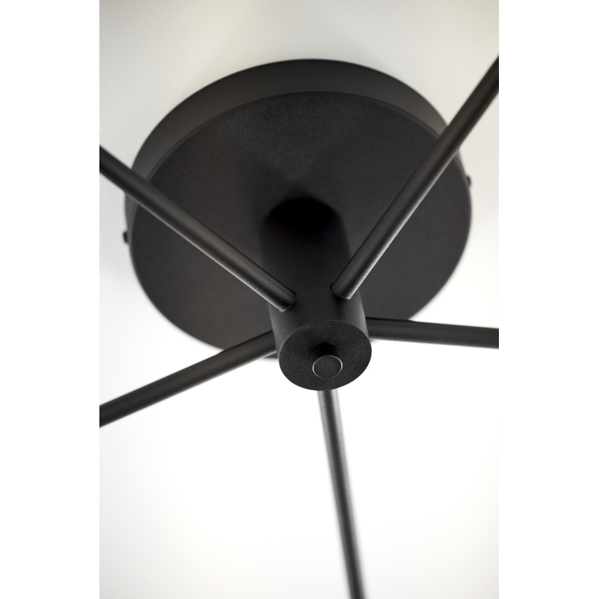 Jupiter 2046 - Полилей за повърхностен монтаж PRATO 5xG9/10W/230V черен/прозрачен