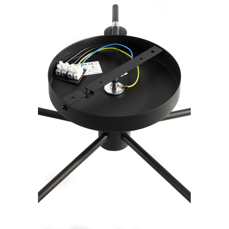 Jupiter 2047 - Полилей за повърхностен монтаж PRATO 5xG9/10W/230V черен/бежов