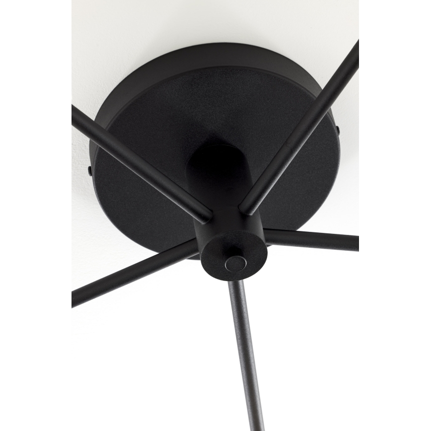 Jupiter 2048 - Повърхностно монтиран полилей PRATO 5xG9/14W/230V черно/димчато сиво