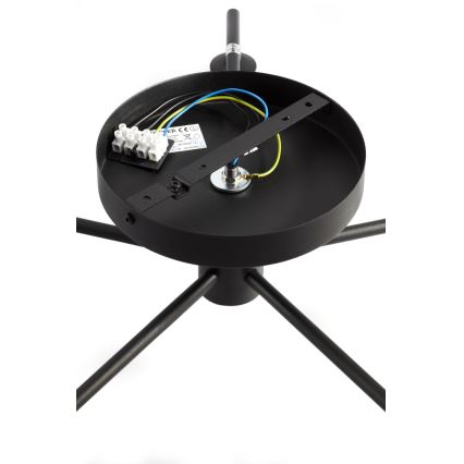 Jupiter 2049 - Полилей за директен монтаж PRATO 5xG9/14W/230V черно/бяло