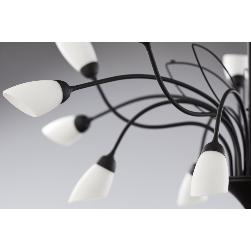 Jupiter 2057 - Полилей с верига GLORIOSA 15xG9/14W/230V черен