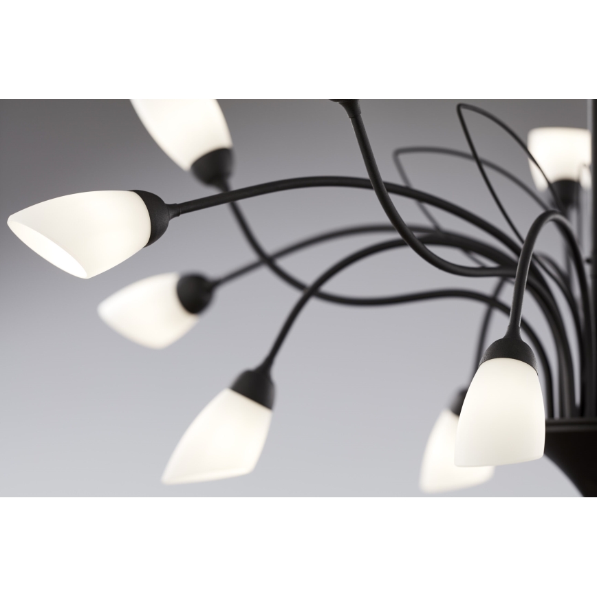 Jupiter 2057 - Полилей с верига GLORIOSA 15xG9/14W/230V черен