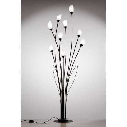 Jupiter 2058 - Подова лампа GLORIOSA 9xG9/14W/230V черна