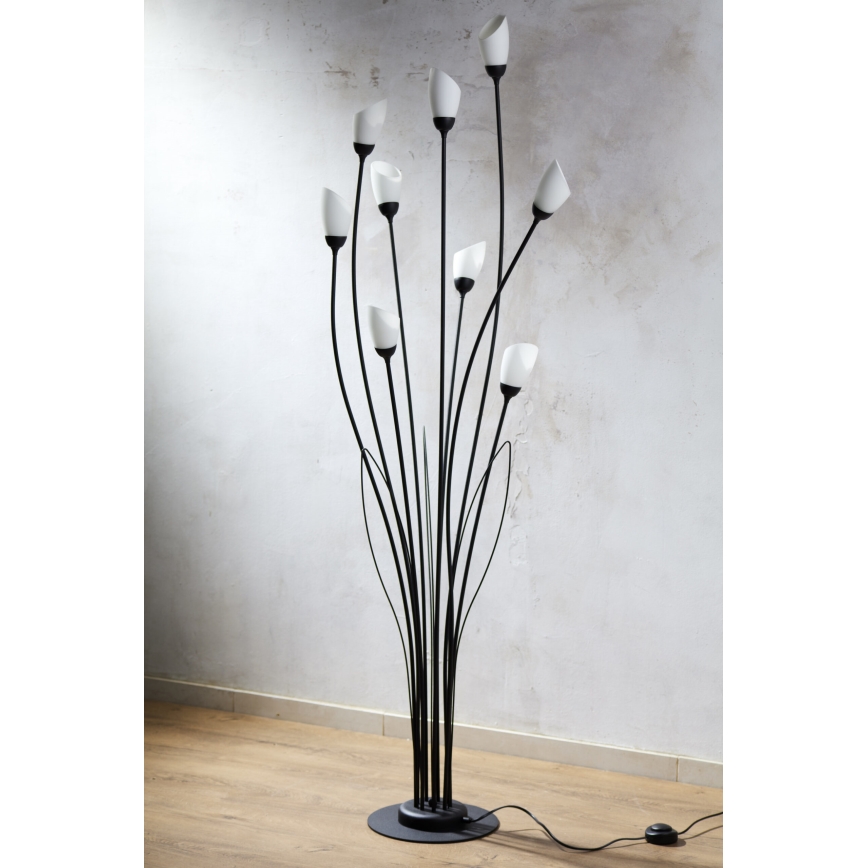 Jupiter 2058 - Подова лампа GLORIOSA 9xG9/14W/230V черна