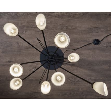 Jupiter 2058 - Подова лампа GLORIOSA 9xG9/14W/230V черна