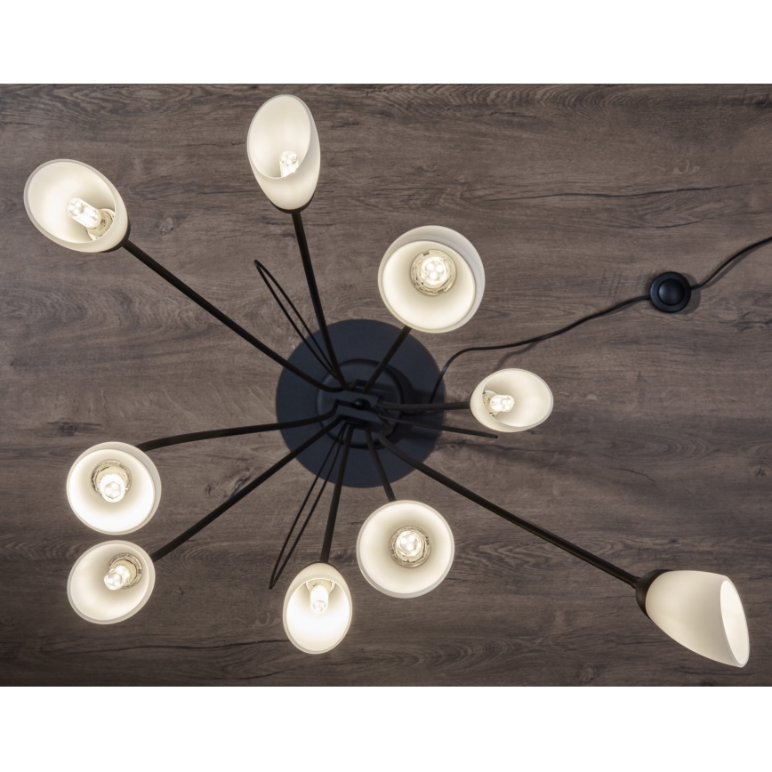 Jupiter 2058 - Подова лампа GLORIOSA 9xG9/14W/230V черна