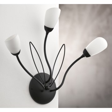 Jupiter 2059 - Стенно осветително тяло GLORIOSA 3xG9/14W/230V, черно