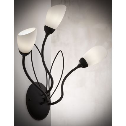 Jupiter 2059 - Стенно осветително тяло GLORIOSA 3xG9/14W/230V, черно