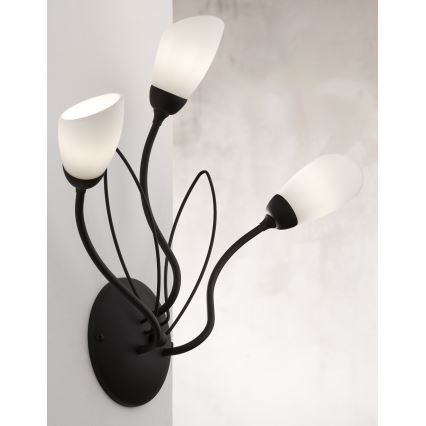 Jupiter 2059 - Стенно осветително тяло GLORIOSA 3xG9/14W/230V, черно