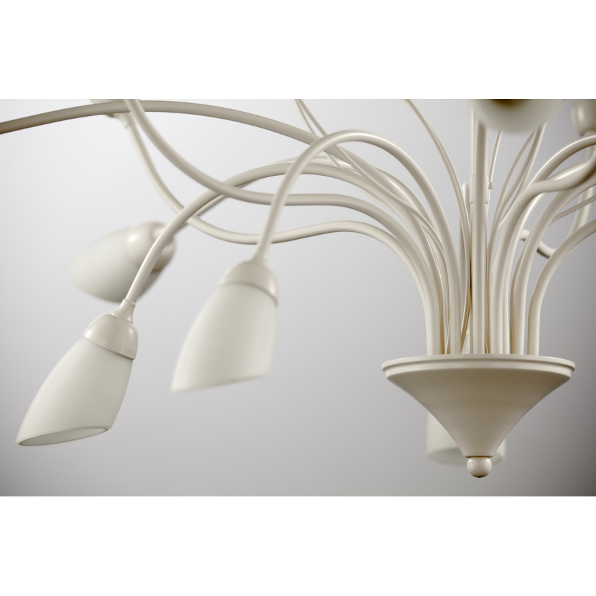 Jupiter 2061 - Полилей с прът GLORIOSA 10xG9/14W/230V кремав