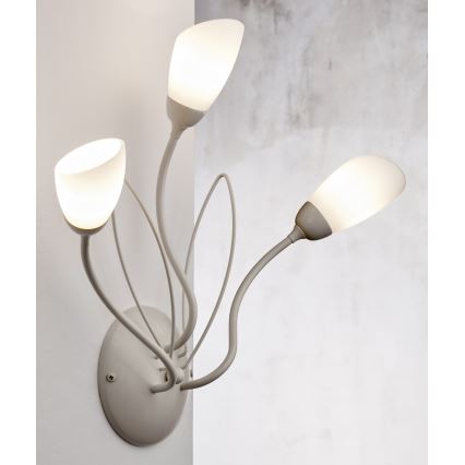 Jupiter 2064 - Стенно осветително тяло GLORIOSA 3xG9/14W/230V кремаво