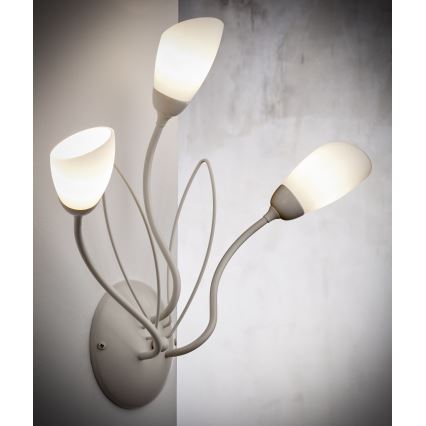 Jupiter 2064 - Стенно осветително тяло GLORIOSA 3xG9/14W/230V кремаво