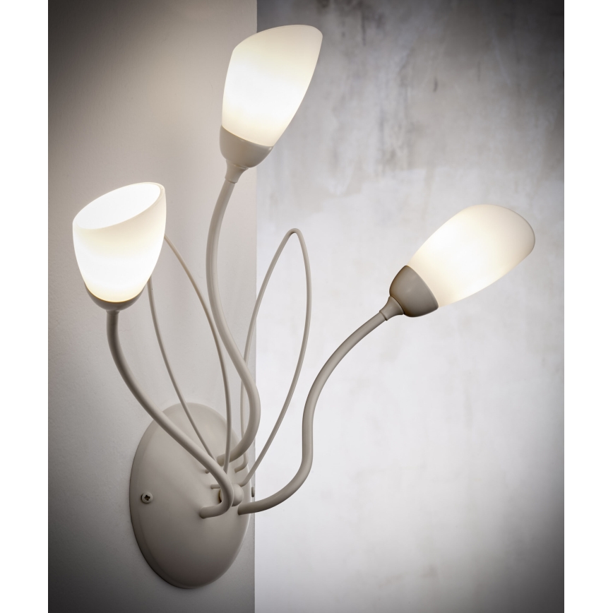 Jupiter 2064 - Стенно осветително тяло GLORIOSA 3xG9/14W/230V кремаво