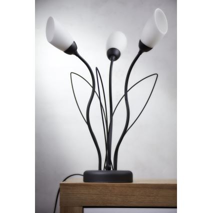 Jupiter 2065 - Настолна лампа GLORIOSA 3xG9/14W/230V черна