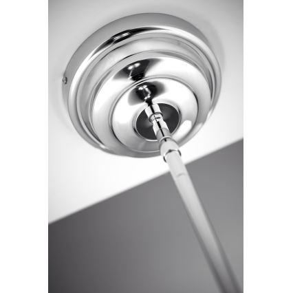 Jupiter 2072 - Полилей на штанга PLATINO 3xE27/15W/230V зелен/лъскав хром