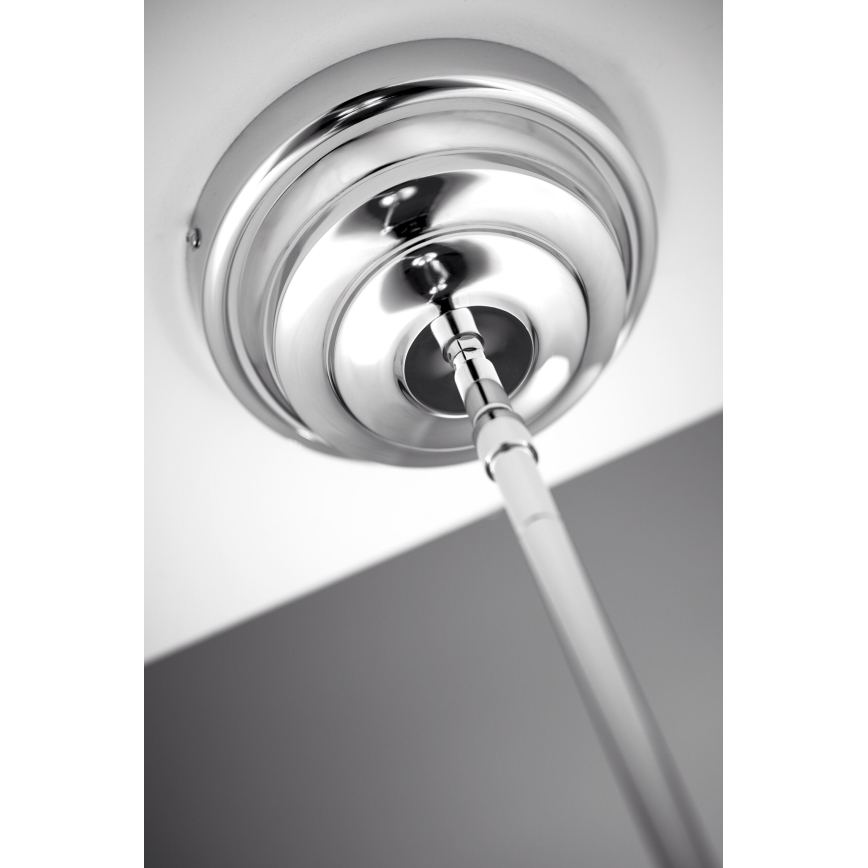 Jupiter 2072 - Полилей на штанга PLATINO 3xE27/15W/230V зелен/лъскав хром