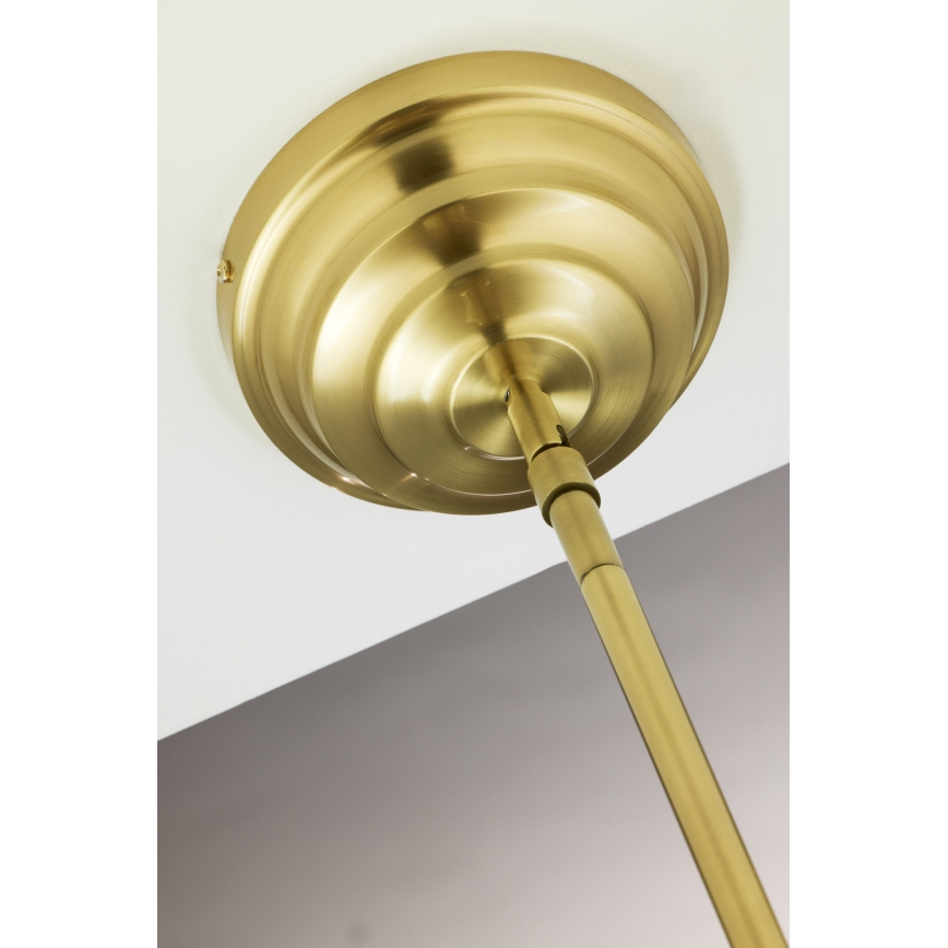 Jupiter 2074 - Полилей на тръба PLATINO 3xE27/15W/230V зелен/златен