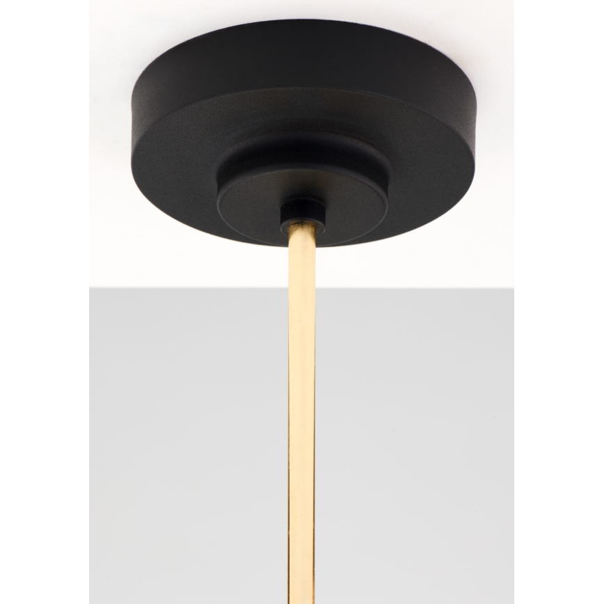 Jupiter 2089 - Полилей на тръба RAMIREZ 6xE27/15W/230V златист/черен