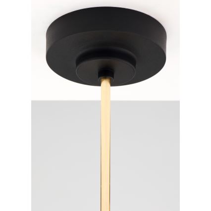 Jupiter 2089 - Полилей на тръба RAMIREZ 6xE27/15W/230V златист/черен