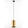 Jupiter 2090 - Пендел на кабел CORTINA 1xE27/15W/230V златист/черен