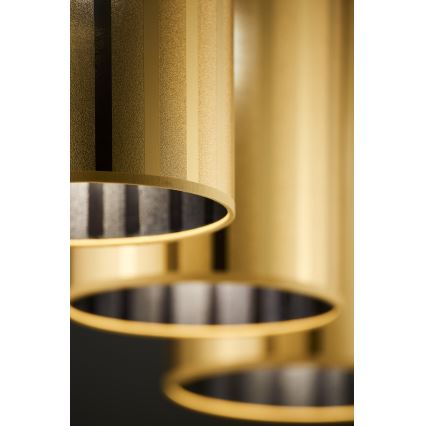 Jupiter 2092 - Полилей на кабел CORTINA 3xE27/15W/230V златист/черен