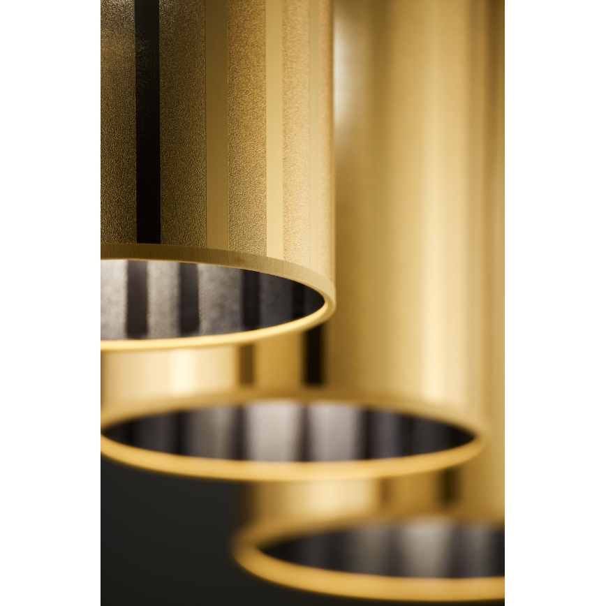 Jupiter 2092 - Полилей на кабел CORTINA 3xE27/15W/230V златист/черен