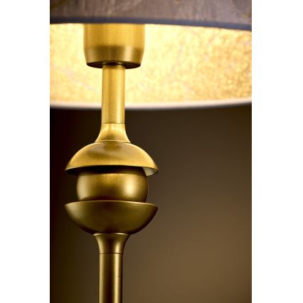 Jupiter 2112 - Настолна лампа KASZMIR 1xE27/15W/230V бяла/златна/мраморен декор