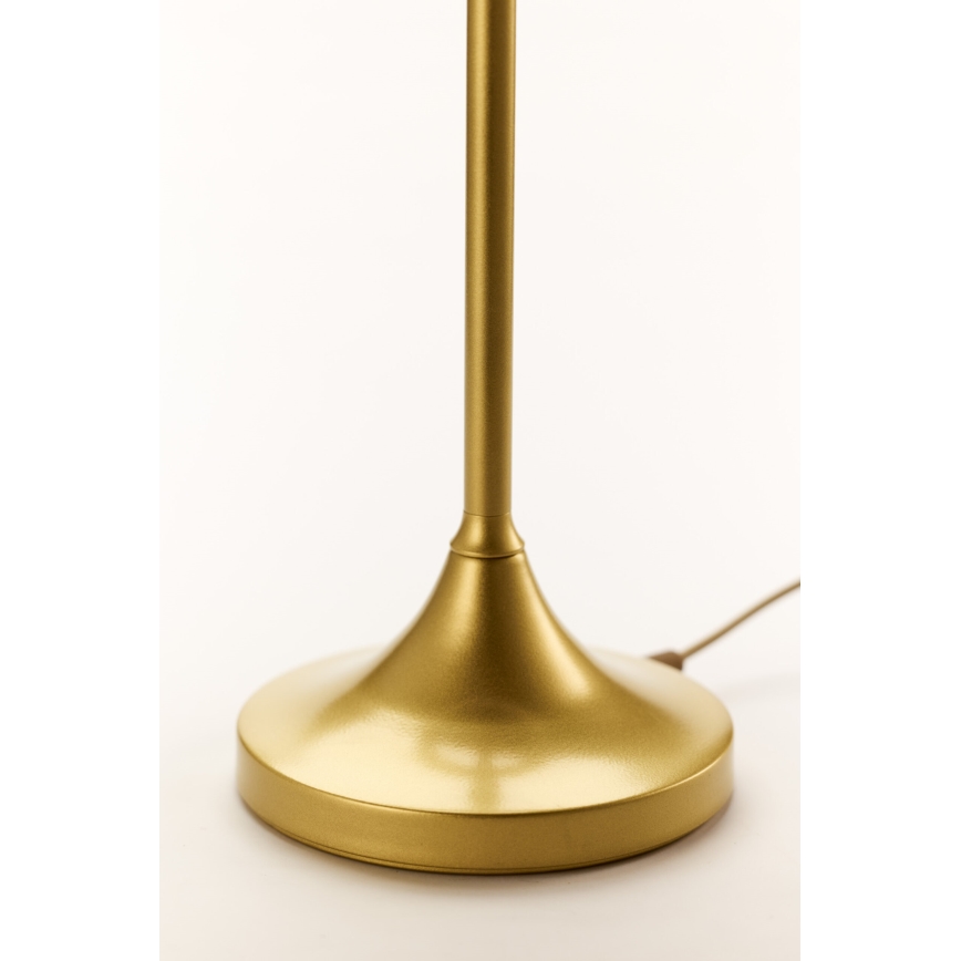 Jupiter 2112 - Настолна лампа KASZMIR 1xE27/15W/230V бяла/златна/мраморен декор