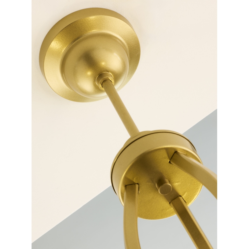 Jupiter 2113 - Полилей с прът KASZMIR 3xE27/15W/230V син/златист