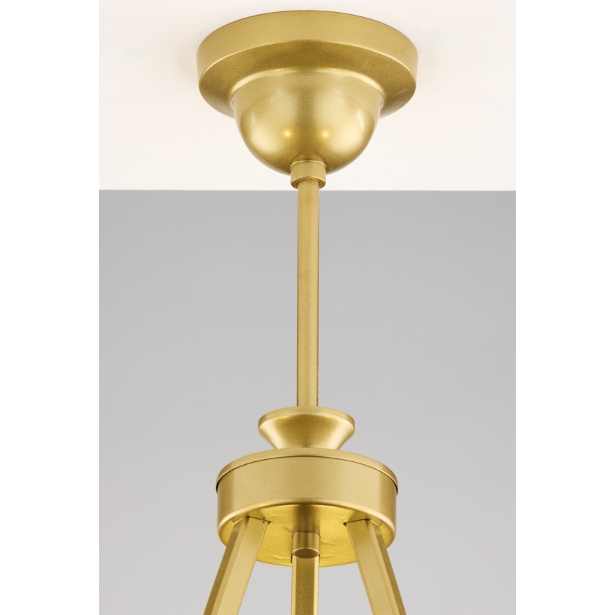 Jupiter 2113 - Полилей с прът KASZMIR 3xE27/15W/230V син/златист