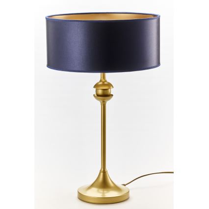 Jupiter 2116 - Настолна лампа KASZMIR 1xE27/15W/230V синя/златна