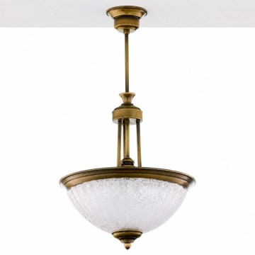 Jupiter 2134 - Полилей на тръба CARMEN 1xE27/15W/230V бронз/патина