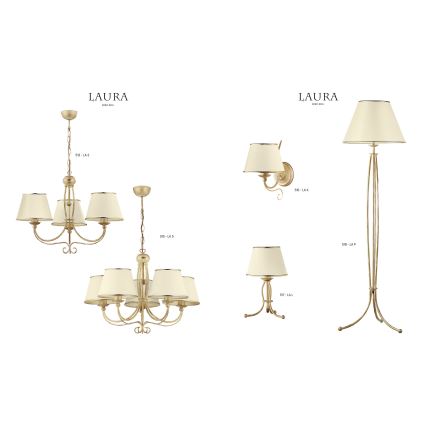 Jupiter 517 - LAL - Настолна лампа LAURA 1xE27/60W/230V