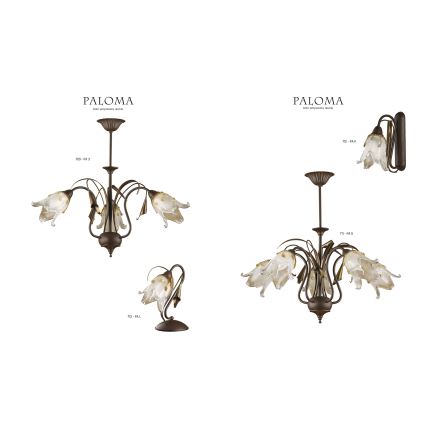 Jupiter - 709 - PA 3 - Висящ полилей PALOMA 3xE27/40W/230V