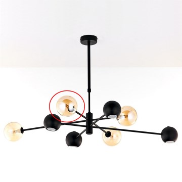 Jupiter - Резервно стъкло за полилей MOKA G9, диаметър 12 см, опушено бежово