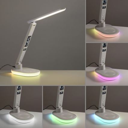 JUST LIGHT. 11018-16 - LED RGBW Лампа TINA LED/4W/230V с безжично зареждане в бяло.