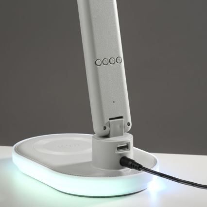 JUST LIGHT. 11018-16 - LED RGBW Лампа TINA LED/4W/230V с безжично зареждане в бяло.