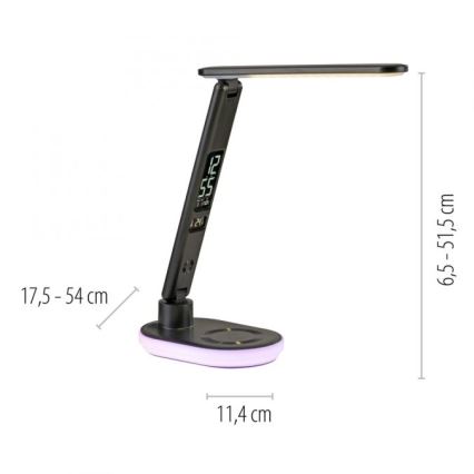 JUST LIGHT. 11018-18 - LED RGBW LED Димируема сензорна настолна лампа с безжично зареждане TINA LED/4W/230V