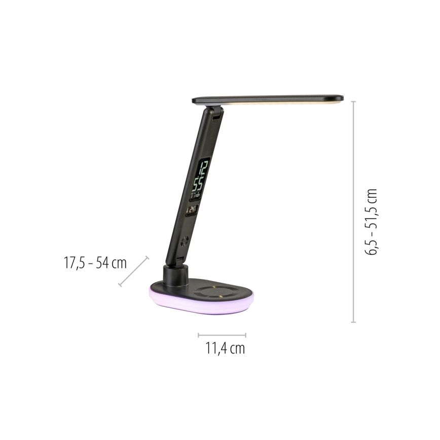 JUST LIGHT. 11018-18 - LED RGBW LED Димируема сензорна настолна лампа с безжично зареждане TINA LED/4W/230V