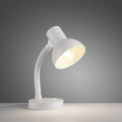 JUST LIGHT. 11080-16 - Гъвкава настолна лампа FLEXI 1xE27/25W/230V бяла