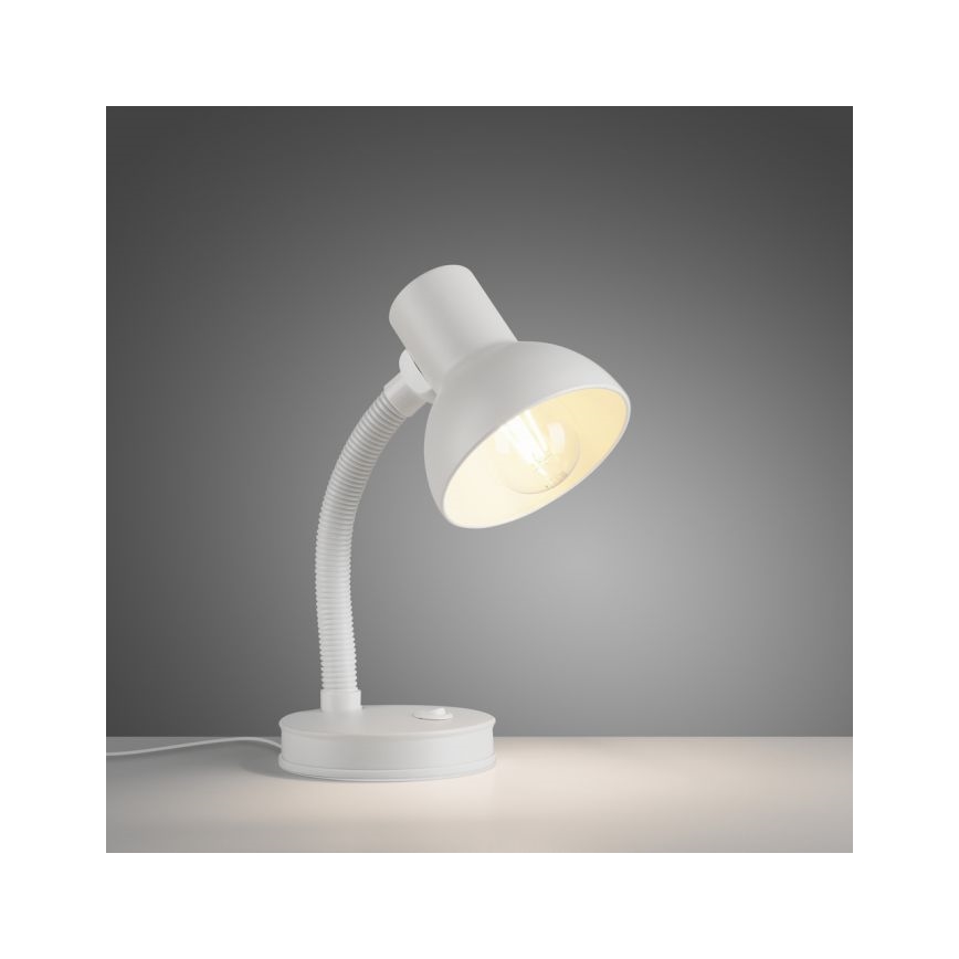 JUST LIGHT. 11080-16 - Гъвкава настолна лампа FLEXI 1xE27/25W/230V бяла