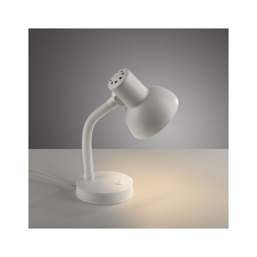 JUST LIGHT. 11080-16 - Гъвкава настолна лампа FLEXI 1xE27/25W/230V бяла