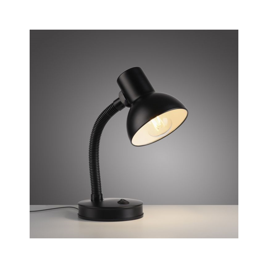 JUST LIGHT. 11080-18 - Гъвкава настолна лампа FLEXI 1xE27/25W/230V черна