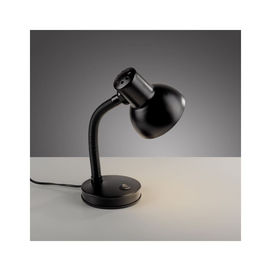 JUST LIGHT. 11080-18 - Гъвкава настолна лампа FLEXI 1xE27/25W/230V черна