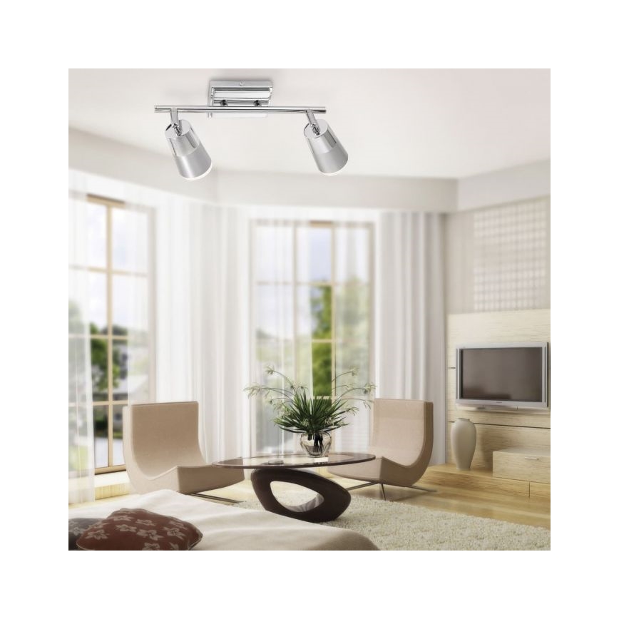 JUST LIGHT. 11229-17 - LED Спот DALLI 2xLED/3,5W/230V лъскав хром