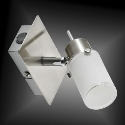 JUST LIGHT. 11931-55 - LED Стенен спот MAX 1xGU10/4W/230V матов хром