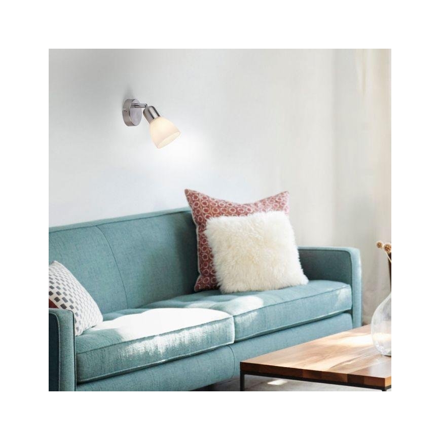 JUST LIGHT. 11951-55 - Спот аплик KARO 1xE14/40W/230V матов хром