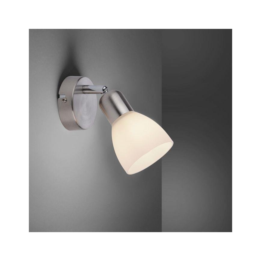 JUST LIGHT. 11951-55 - Спот аплик KARO 1xE14/40W/230V матов хром