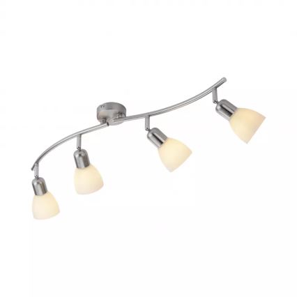 JUST LIGHT. 11954-55 - Точково осветително тяло KARO 4xE14/40W/230V матов хром